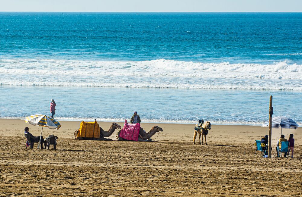 Moroccan coastline beach