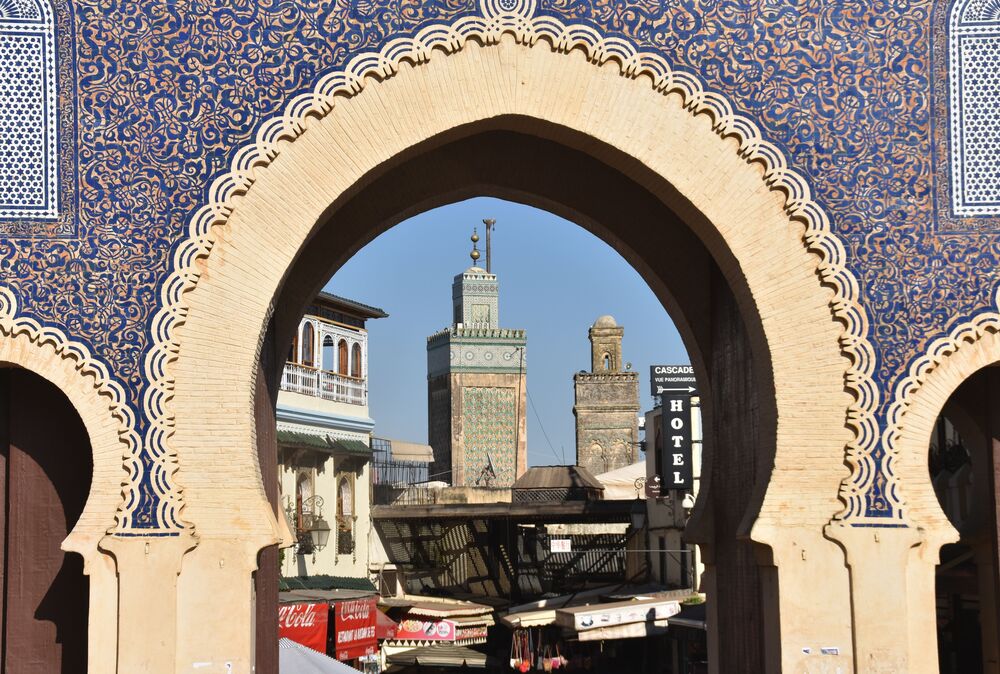 Fes old medina alleyways