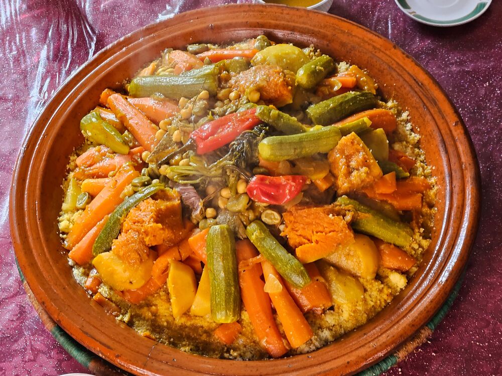 Moroccan couscous dish